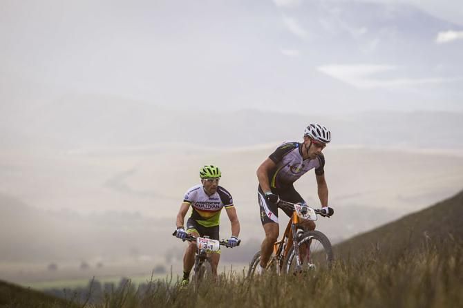 Frantisek Rabon of Meerendal Songo Specialized and Jose Hermida of Multivan Merida Biking during stage 4