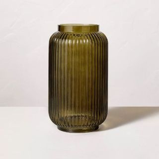 A dark green glass vase is one of the best Target fall decor items.