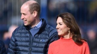 galway, ireland march 05 catherine, duchess of cambridge and prince william, duke of cambridge watch gaelic football and hurling as part of their visit to salthill knocknacarra gaa club in galway on march 5, 2020 in galway, ireland photo by facundo arrizabalaga poolgetty images