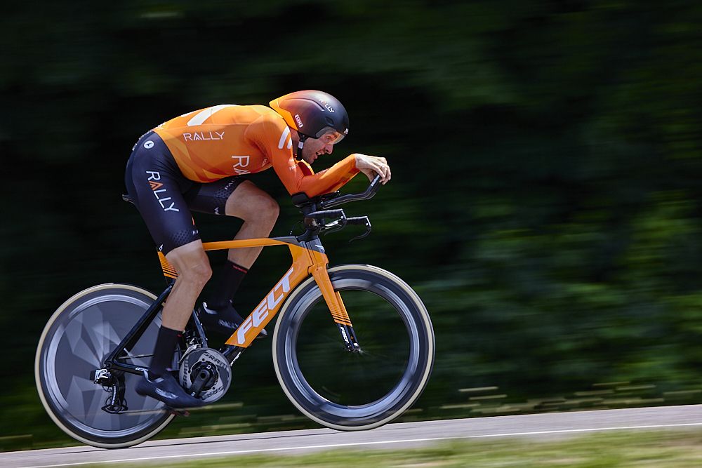 Joey Rosskopf (Rally Cycling) at the USA Cycling Pro Road Championships 2021 time trial