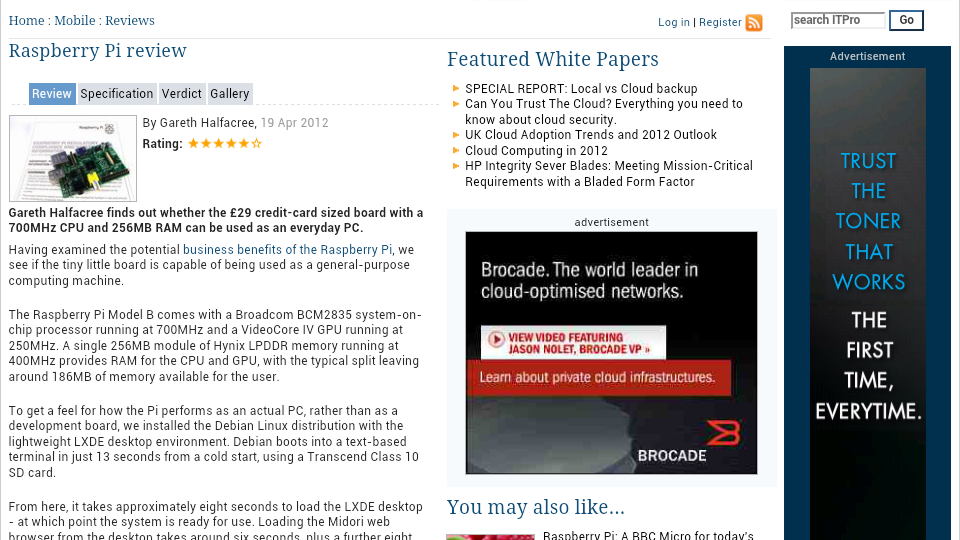 HTC S - full website