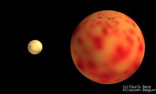 Sun and Red Giant Comparison