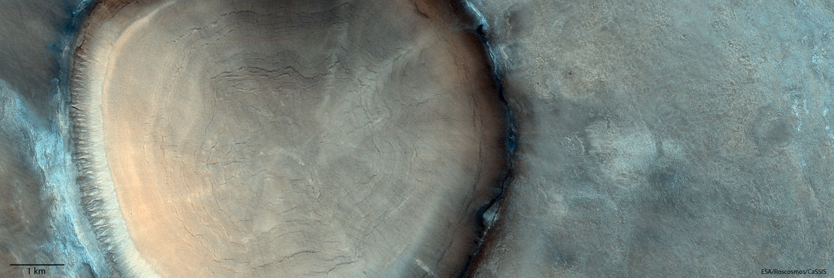 Photo of Un cratère d’impact géant « souche d’arbre » a été repéré sur Mars