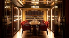 The wine room is now a beautiful private dining room 