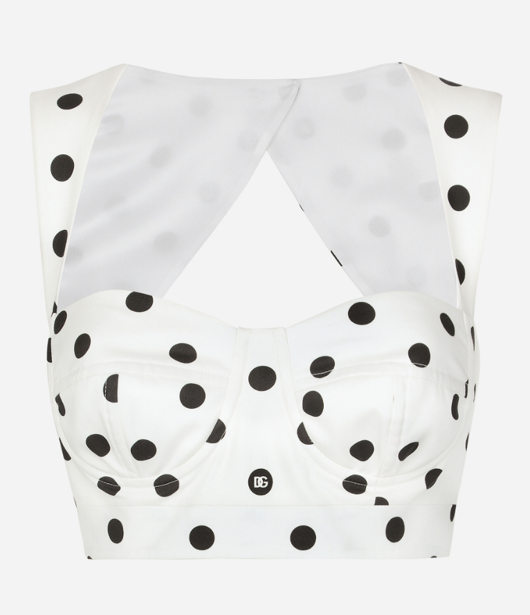 Dolce & Gabbana, Cotton Corset Top