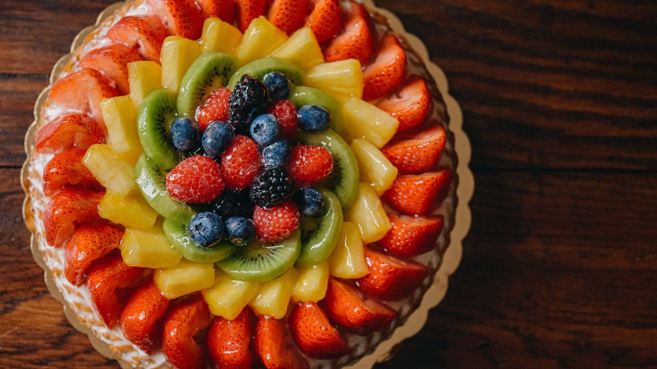 A fruit flan