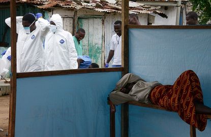 Medical workers in Liberia