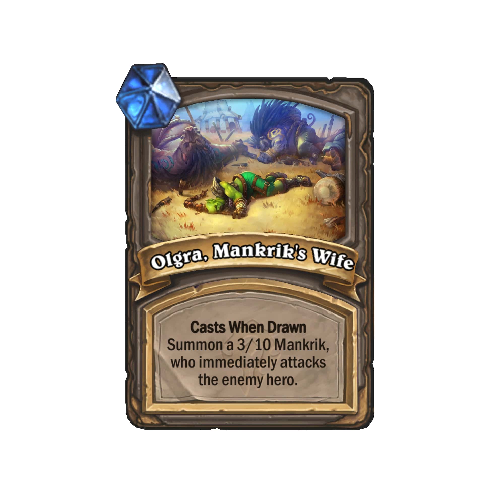 A card from Hearthstone's Forged in the Barrens set