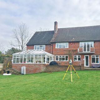 exterior of a property with an old conservatory extension
