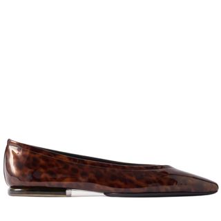 Loro Piana Primula leopard-print patent-leather ballet flats