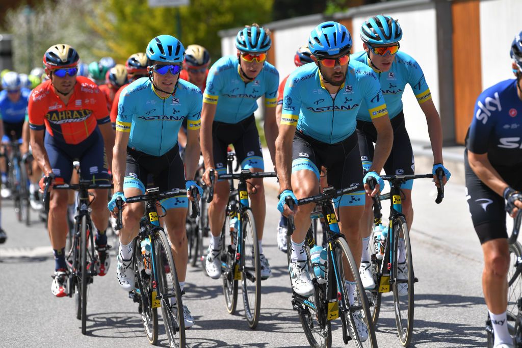 Astana take up the reins in the peloton.