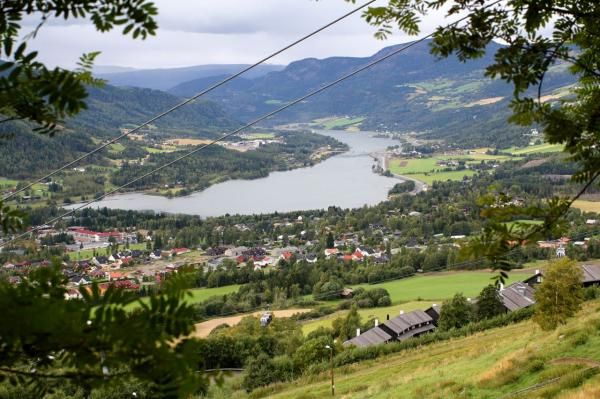 A view from the World Cup course in Hafjell, Norway