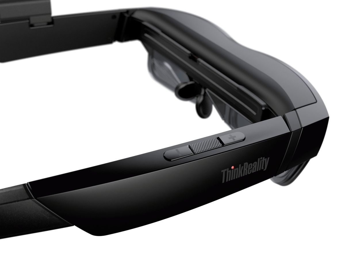 ThinkReality A3 smart glasses angle