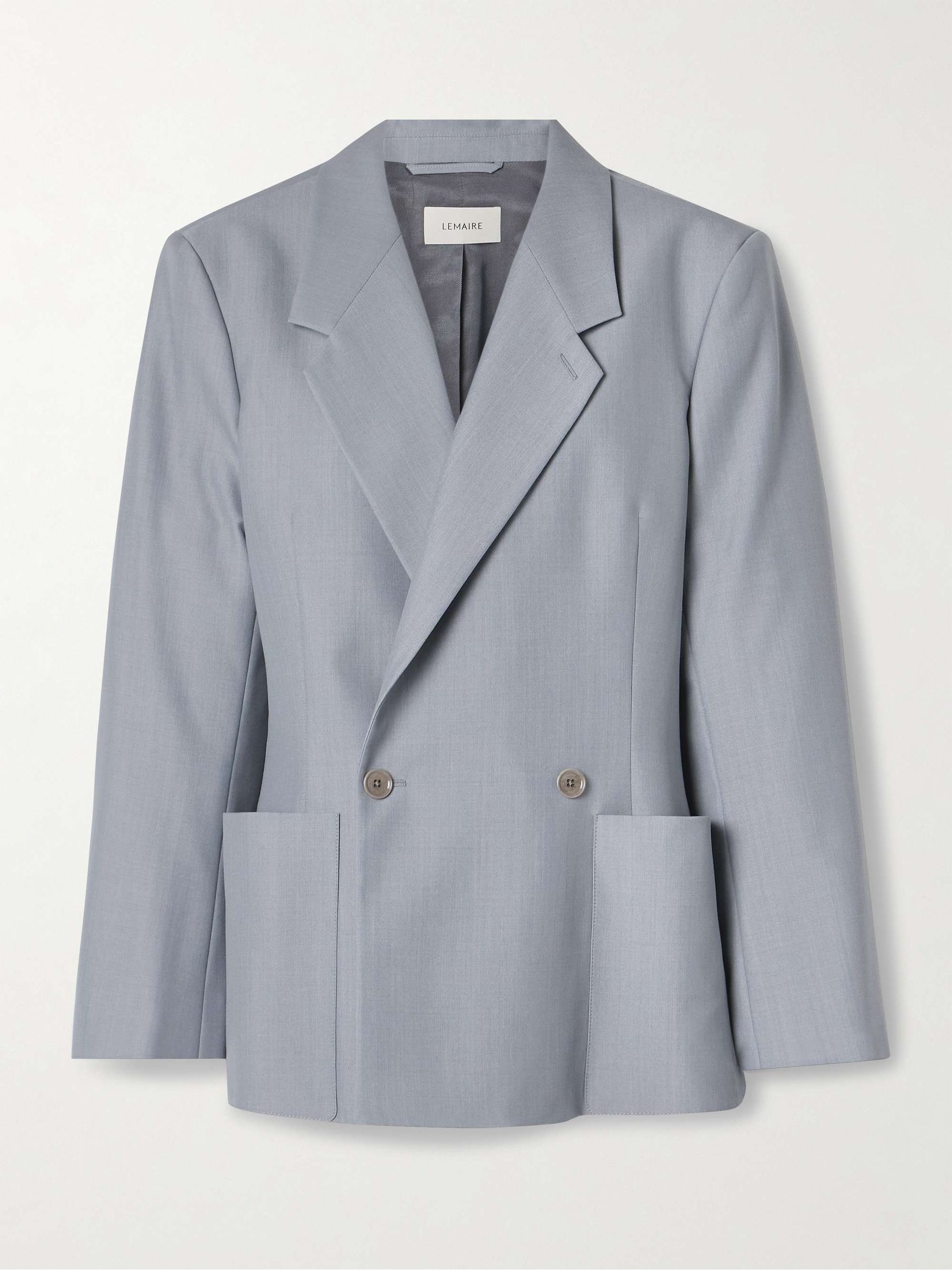 Double-Breasted Woven Blazer