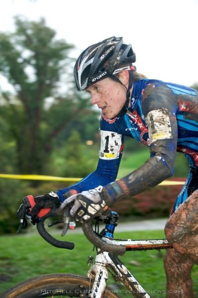 Katie Compton (Planet Bike) was smooth and muddy.