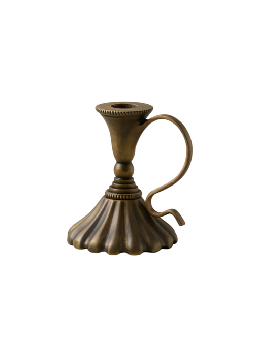 Anna Antique Brass Taper Holder