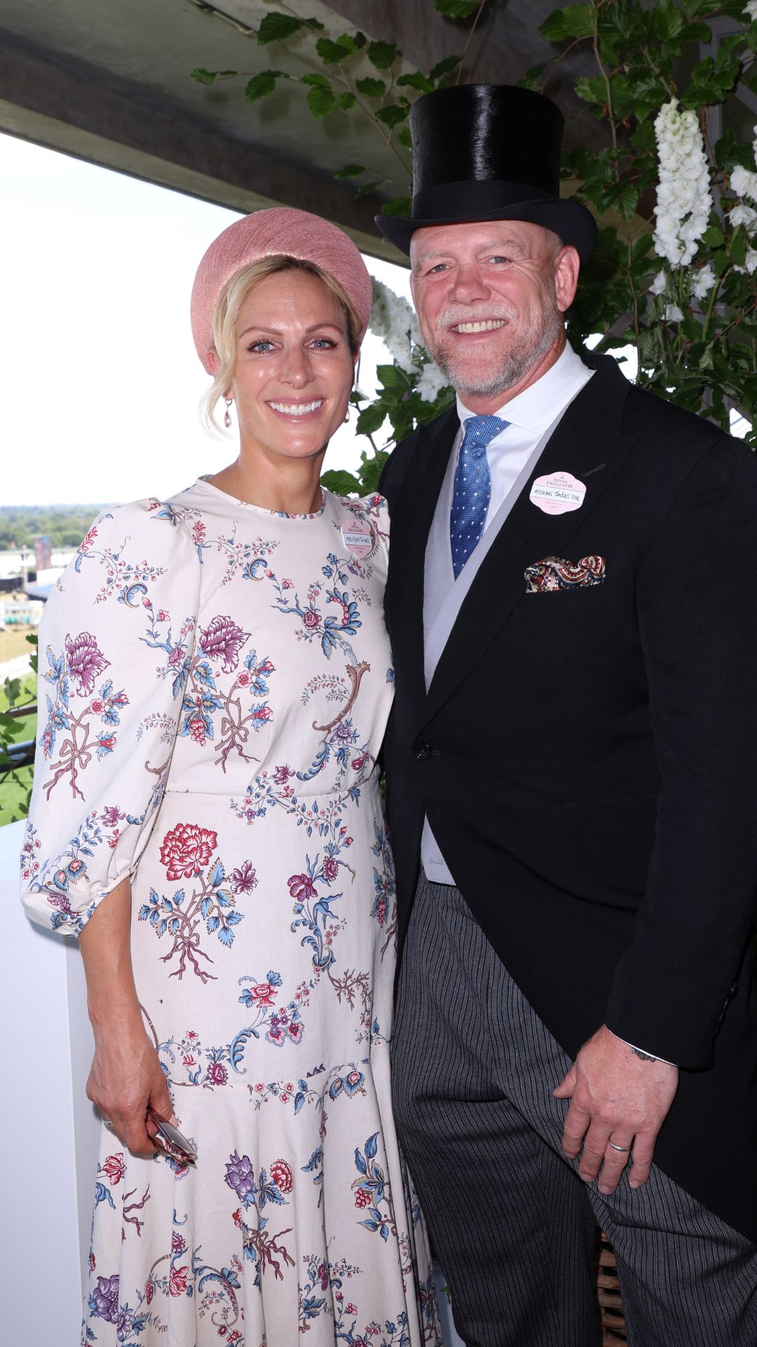 Zara Tindall and Mike Tindall attends Royal Ascot on June 18, 2025 in Ascot, England