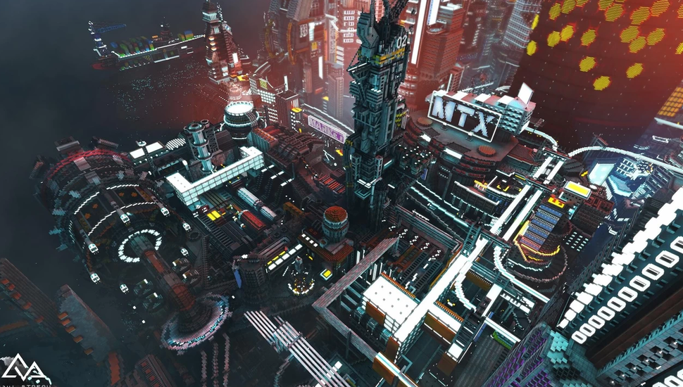 This Cyberpunk 2077 inspired Minecraft city might break your PC PC Gamer