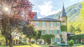 Château on the foothills of the Pyrenees