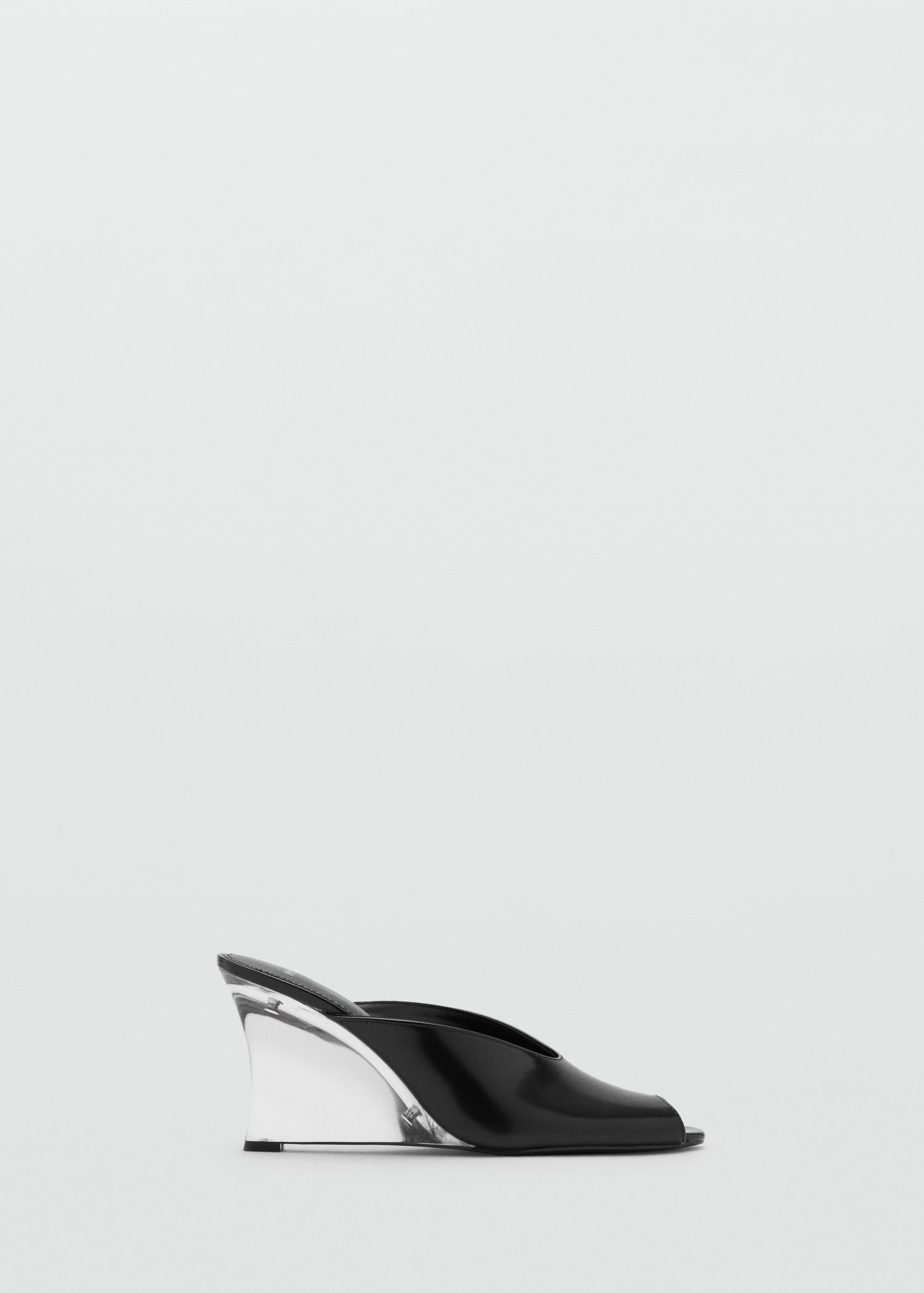 Combined Leather Wedge Shoe - Women | Mango Usa
