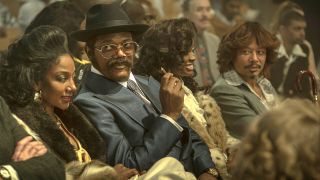 Samuel L Jackson as Frank &quot;The Black Godfather&quot; Moten in Fight Night: The Million Dollar Heist.