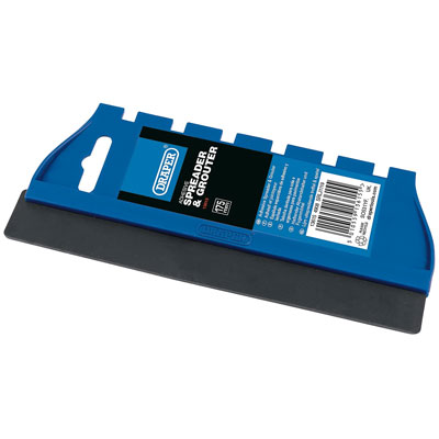 Draper adhesive spreader and grouting tool