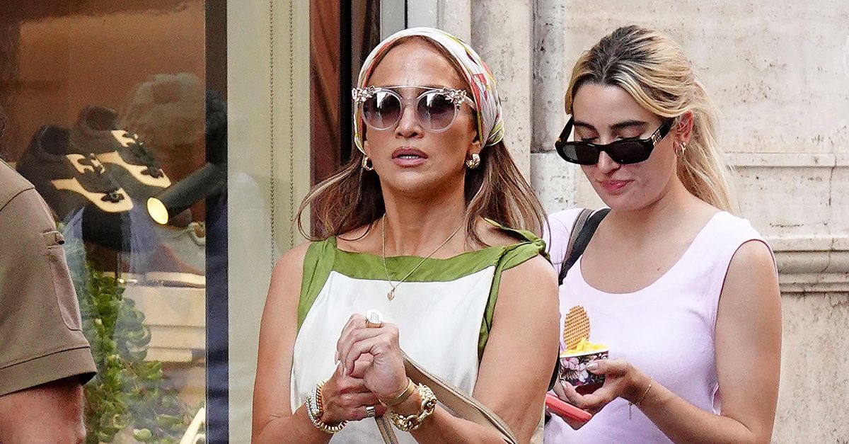 J.Lo Wore 2026’s Key Dress Trend With Chic Sandals in Italy