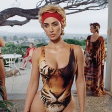 Kim Kardashian and Skims collaborate with Roberto Cavalli on animal print looks