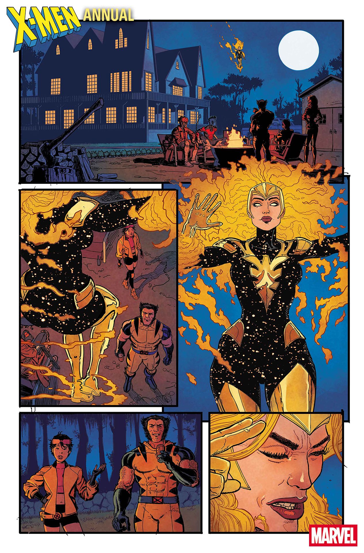 Phoenix arriving at the X-Men headquarters