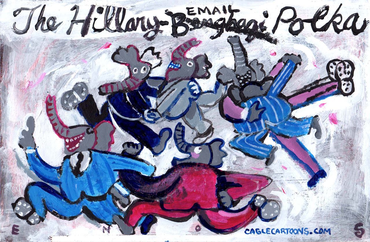 Political cartoon U.S. Hillary Clinton