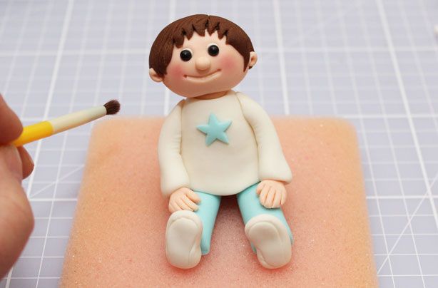 Boy cake decoration