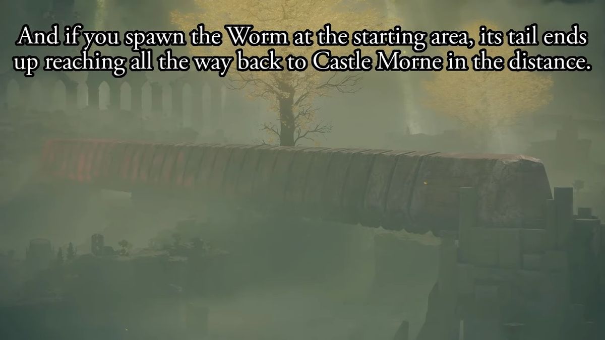 demonstration of AC6 Ice Worm in Elden Ring