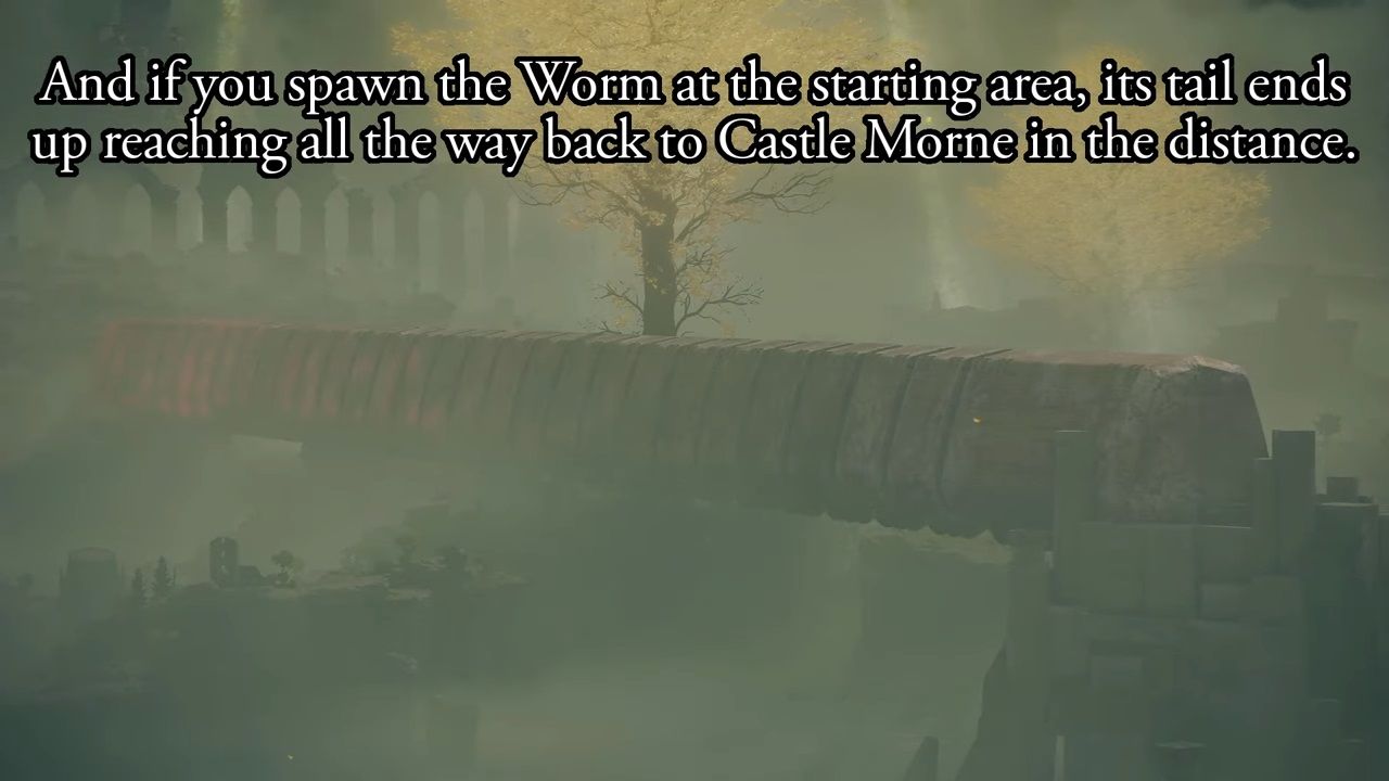 demonstration of AC6 Ice Worm in Elden Ring