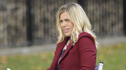 Miriam Cates, Conservative MP for Penistone and Stocksbridge, on College Green, Westminster