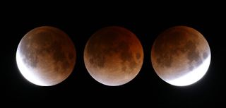 Images of the total lunar eclipse of 2008.
