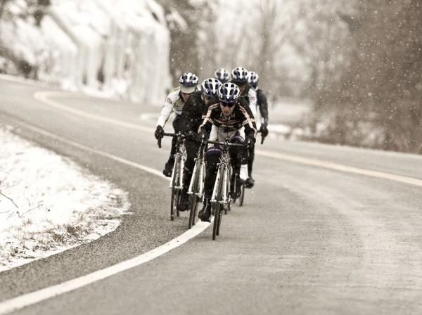 The Team Type 1 riders revisited some of the Tour de Georgia's climbs, this is Wolfpen Gap