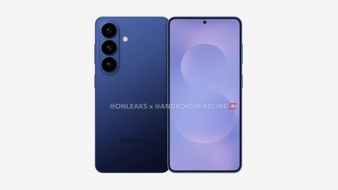 A leaked render of the Samsung Galaxy S26 Pro