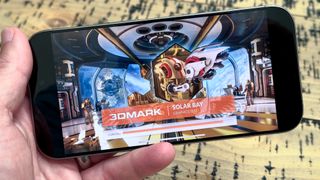 iPhone 16 Pro running 3DMark Solar Bay graphics test