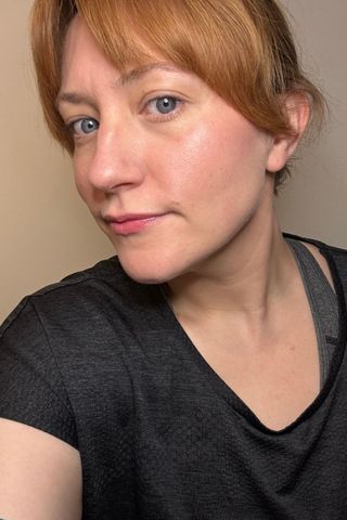 a headshot of matilda wearing makeup ready for the gym