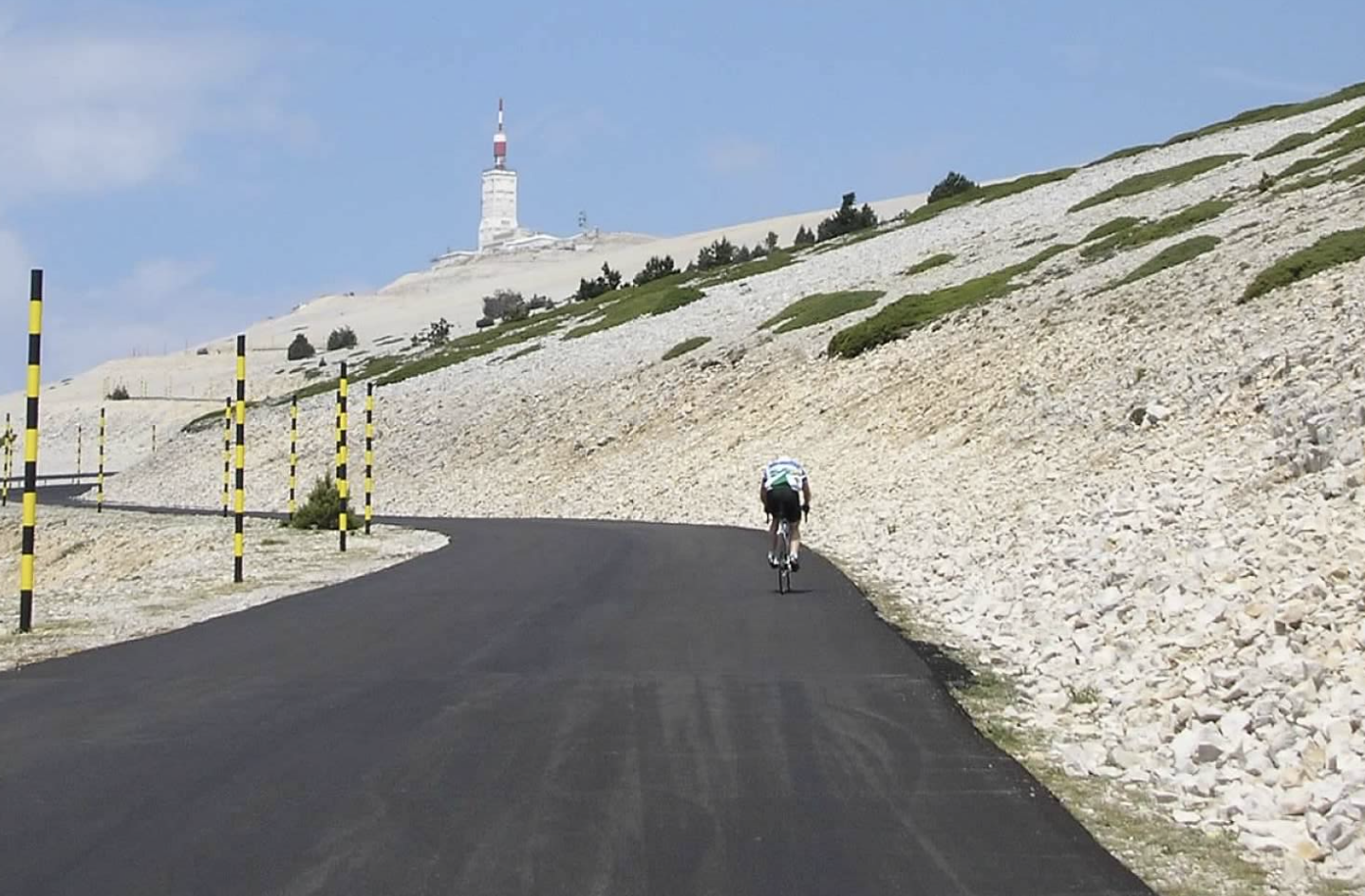 Jack Tyson climbing Mont Ventoux in 2012