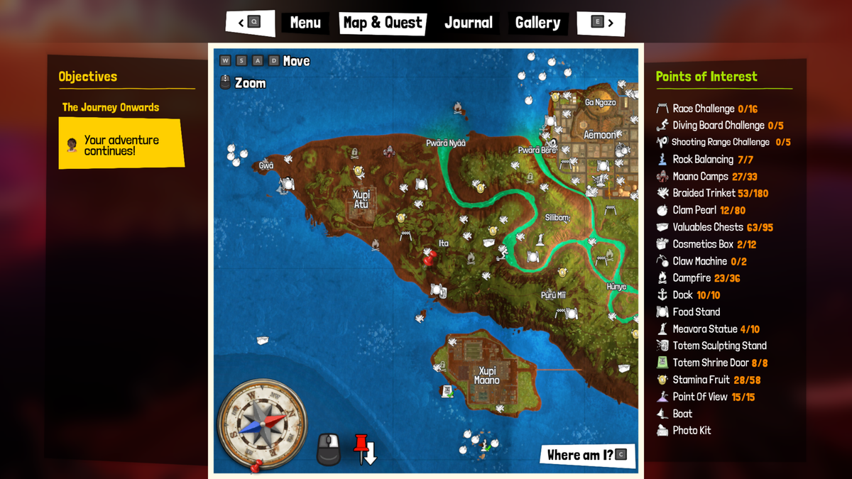 Tchia treasure map