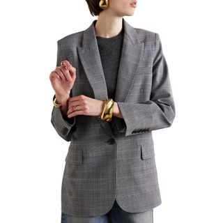 Nili Lotan Diane Prince of Wales checked wool-blend blazer