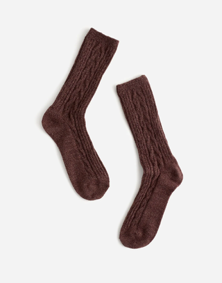 Madewell Cable-Knit Trouser Socks