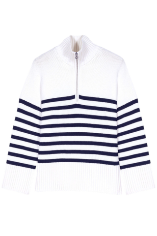 Maje Breton Jumper With Zip Collar