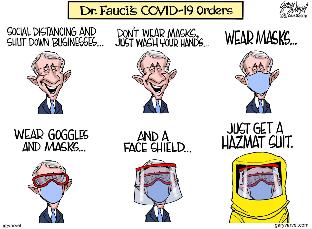 Editorial Cartoon U.S. Fauci coronavirus advice