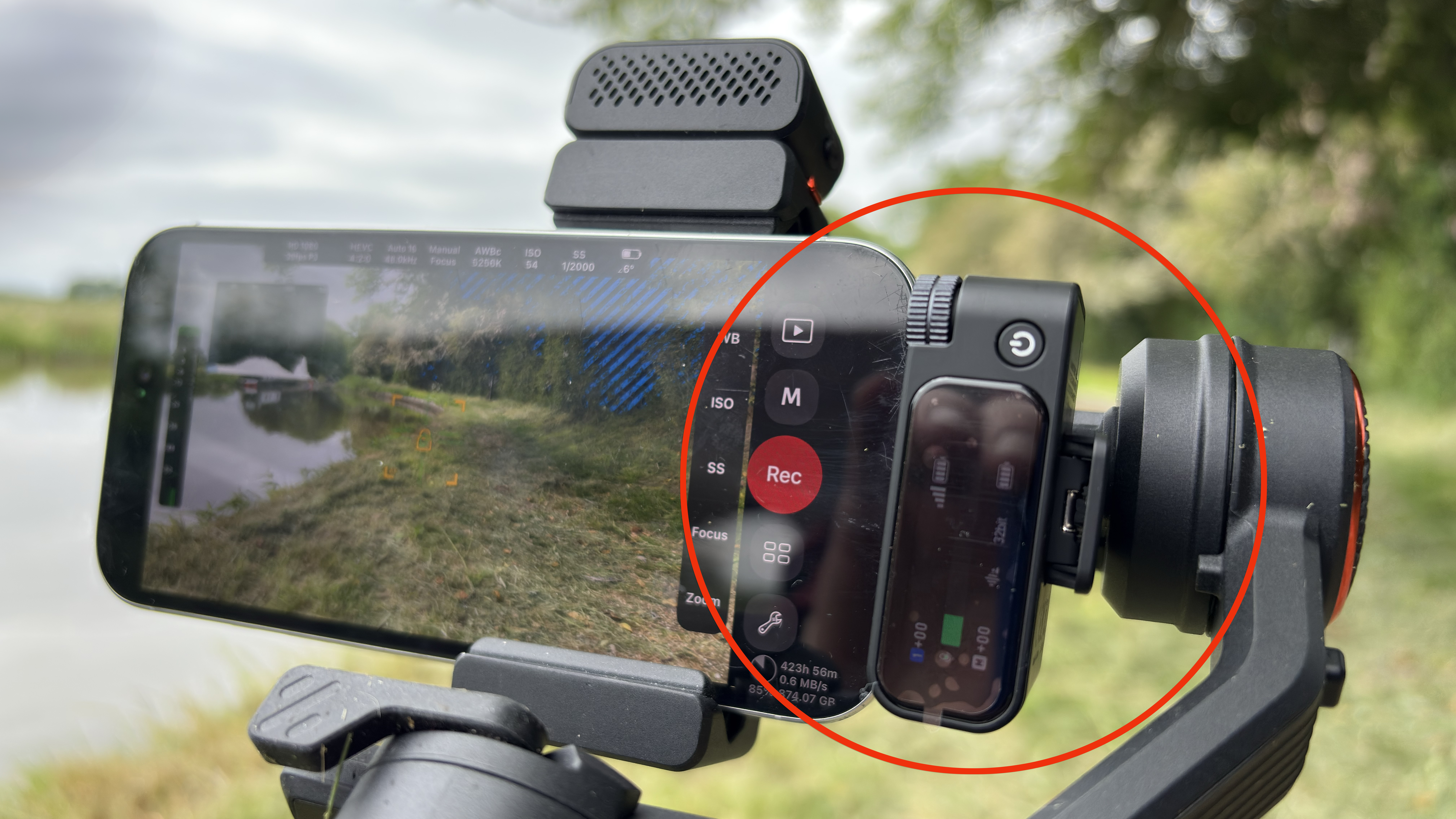 The Boyamic’s receiver plugs into a smartphone via a USB-C connector. You can also connect it to a camera via a TRS cable. The receiver’s touch-sensitive OLED screen enables you to control a host of mic properties and monitor levels