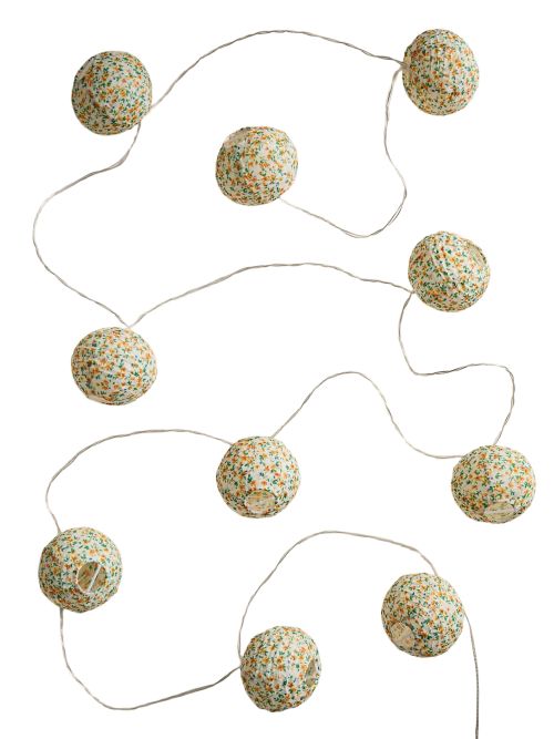 Floral Lantern String Lights