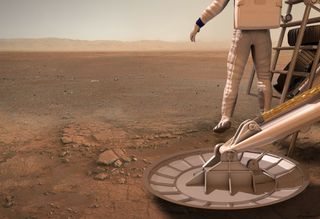 One small step — with big expectations to eventually homestead the Red Planet.