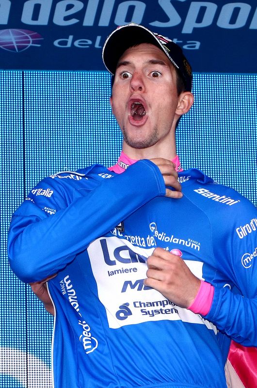 Jan Polanc (Lampre-Merida) is excited to be leading the mountain classification