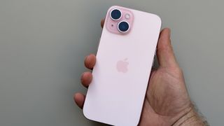 iPhone 15 in pink product pic